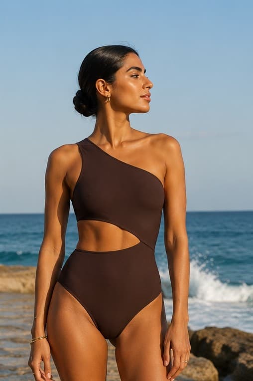 Vesper high-waist bottom on model