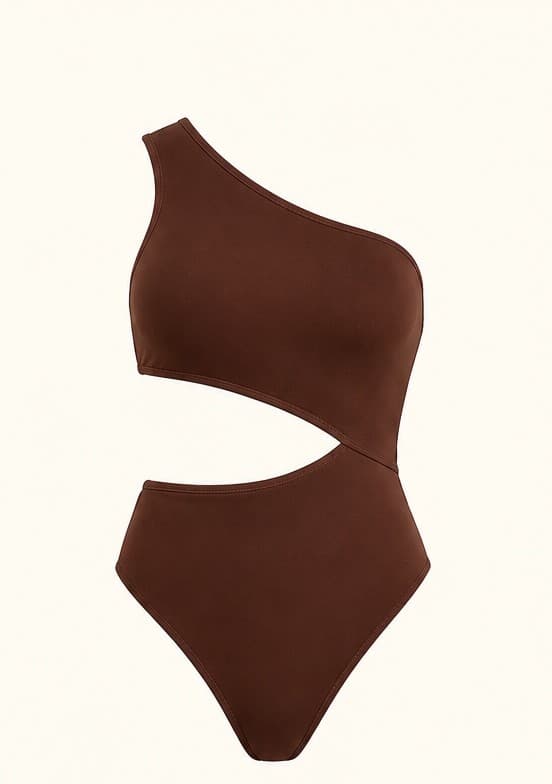 Vesper high-waist bottom — brown